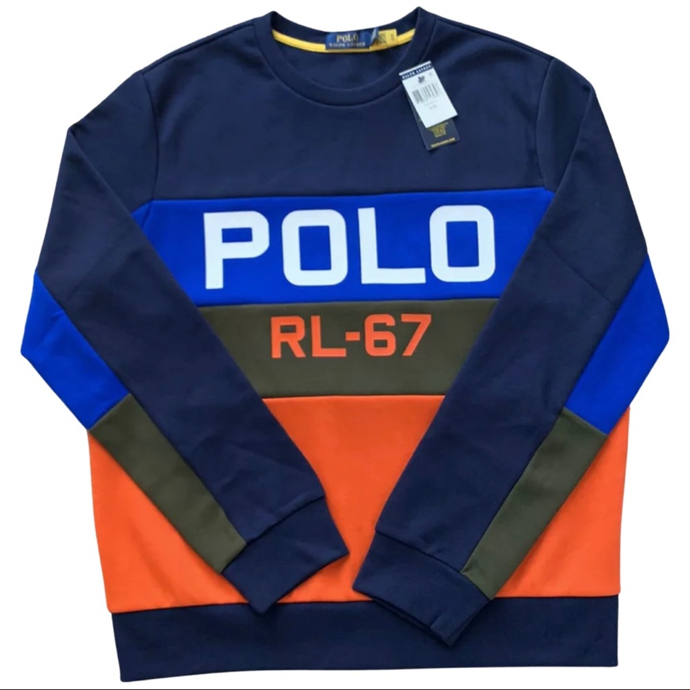 Polo Ralph Lauren Men's Colorblock Sweatshirt - Picture 1 of 6